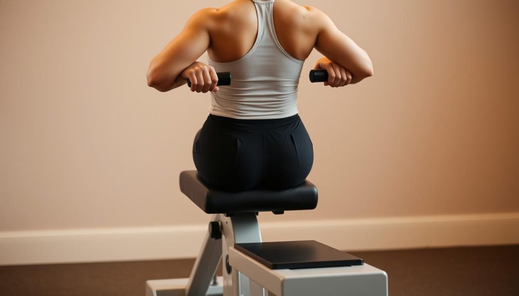 proper body position on hip adduction machine